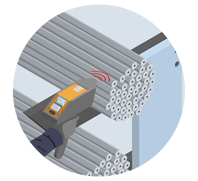 Pictogram illustrating the product release process at Forécreu