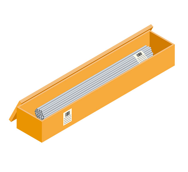 Pictogram illustrating the Packaging at Forécreu