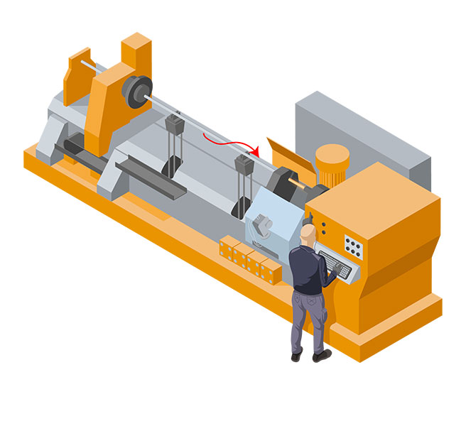 Pictogram illustrating the Twisting process at Forécreu